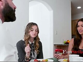 Stepdad bangs stepdaughter in wild roleplay session