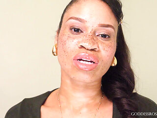 Learn From Rosie 8- Ebony Femdom Goddess Rosie Reed Mental Domination Slave Training