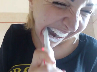Brushing Your Teeth Is Important and Chantal Loves to Fill Her Mouth with... Toothpaste