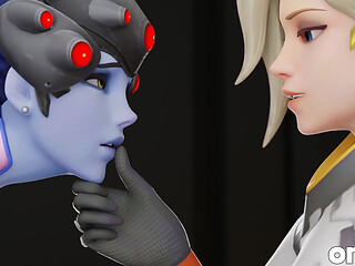 Tracer Sets up Widowmaker Fucked by Big Dicks 3D Overwatch Porn