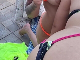 Fucking My Wife And Her Girlfriend. Trisal Real Sex