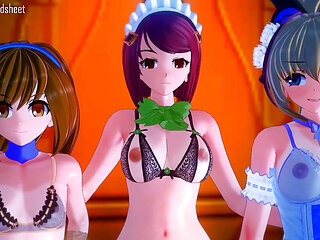 Gunvolt's Lola Finds Herself in a Mixed Gangbang After Getting Invited to Smash Bros