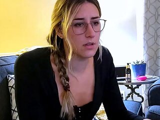 Amateur striptease and Solo masturbation