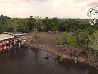 Parte 2 (final): A mega orgia no meio da floresta pegou fogo e para encerrar a festa os passivos receberam um banho de porra.