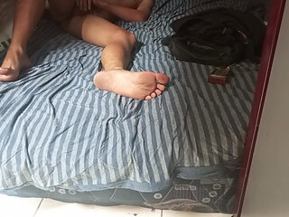 hide camera in young Asian friend's room