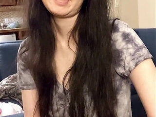 Asian Girl Shown Wardrobe and Then Sucks Black Cock