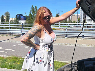 My Car Broke Down. a Stranger Fixed It in Exchange for a Blowjob and Sex.