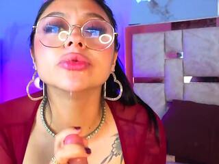 A big cock all the way down my throat