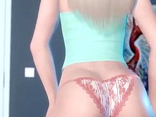 Ripples - Sex Scenes - Hot Babe Twerk Shows Her Ass by Loveskysan Part 4