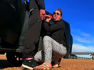EXTREME Public Sex on the Side of the Road CAUGHT