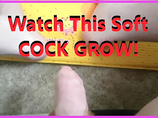 Long Thick Soft Flaccid Grows Before You're Eyes and Cums Hard for You!!.