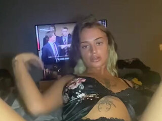 Virgin ass tattooed emo can't stop moaning as her toy pushes deeper
