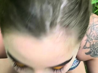 Brunette hookup amateur blowjob and dirtytalk sexdate