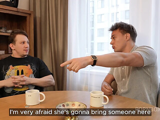 Stepdad's friend teases defiant teen girl with dirty talk and tempting games.