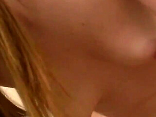 Teen Amelia Rose mouth fucks a big eager cock