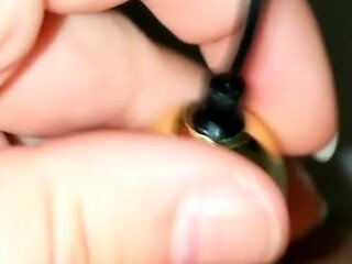 Sweet beauty masturbating on webcam close up