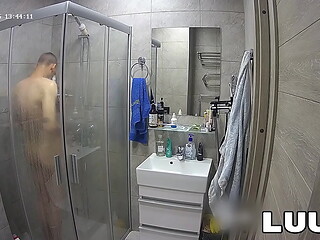LUUV. Abbadon takes a shower before a scene with his girlfriend