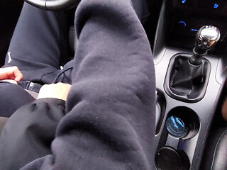 Stepmom alone in the car with her stepson seduces him on the way to work