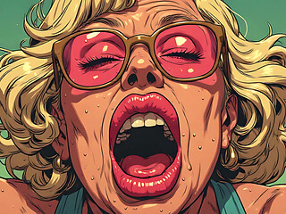 Mature Orgasm Face Art