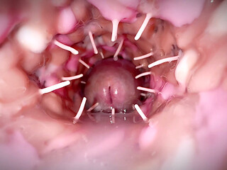 Her spiky vagina made my old dick cum like a fire hose