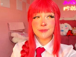 Solo pussy toying in the dark with redhead teen