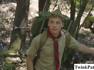 Scout Masters and students are having orgy in woods