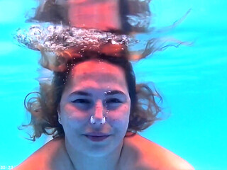 Breath Holding Underwater in Pool