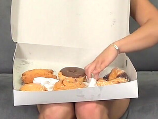 Sara Luvv Gets a Tasty Donut Treat with Some of Axel's Special Cream on Top