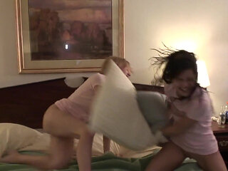 Young lesbian teens licking each other's feet