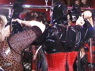 Mistresses agonizing their male slaves 2 scenes in 1