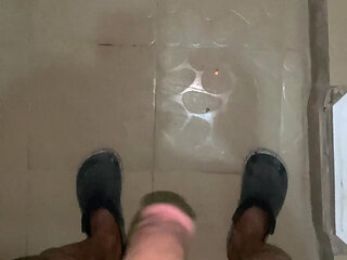 Jerking off in Office Toilet