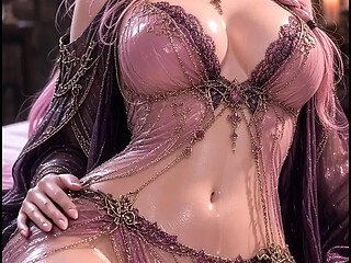 Hairy ancient AI babe plays with herself and gets fucked in 3D anime