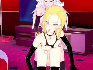 Evil Android 21's submissive mega-bitch is Dragonball's futa Android