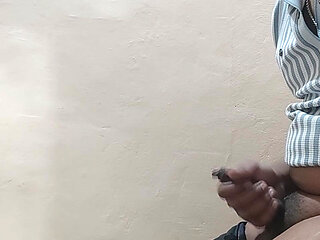 Horny Young Latino at Work