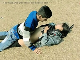 Teen boy fulfills young girl's desires at the great outdoors