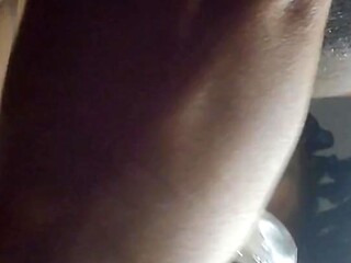 GF wields pocket pussy on boyfriend's hungry cock