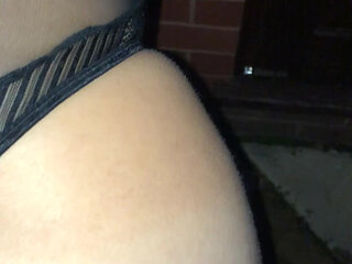 Sex in garden at a party