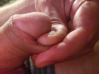 Foreskin rollover stroke and a tug