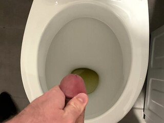 Piss masturbation and cumshot