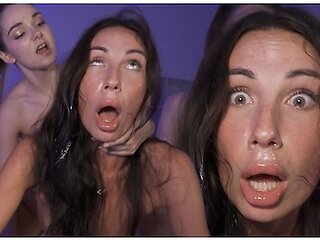 Submissive Bimbo Teen Cums Her Brains Out During Cervix Crushing Ffm Rough Fuck
