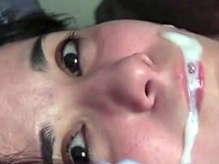 Brunette Amateur Webcam POV Cumshot