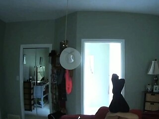 Brunette Solo With Black Dildo