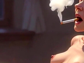 Granny Smoking Through Hairy Pussy - Orgasmic Bondage