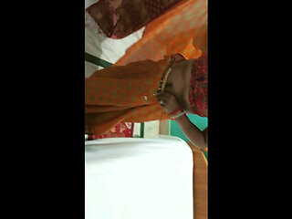 Delhi Neha Bhabhi Waring Saree for Party Function but Boyfriend Knocked Door and Fucking Hard in Ass and Mouth