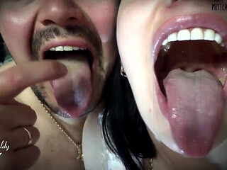 Two crazy giants dangle you above their hungry mouths before fighting over who will eat you alive