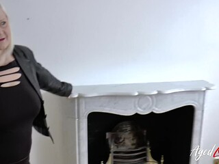 Old nanny gets a surprise hardcore fuck by the seduced sales agent
