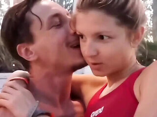Gina Gerson Gives Blowjob in Toilet - Amateur Teen Sex HD