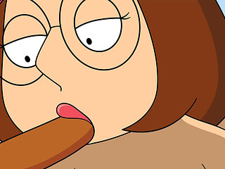 Family Guy Meg Griffin and Cleveland Creampie
