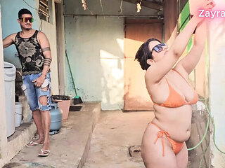 Hot Latina Zayra Pink Gets Fucked Hard by EdJunior in Steamy Bikini Scene - Big Tits, Twerking & More!