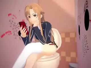 Asuna Yuuki Glory Hole Hentai